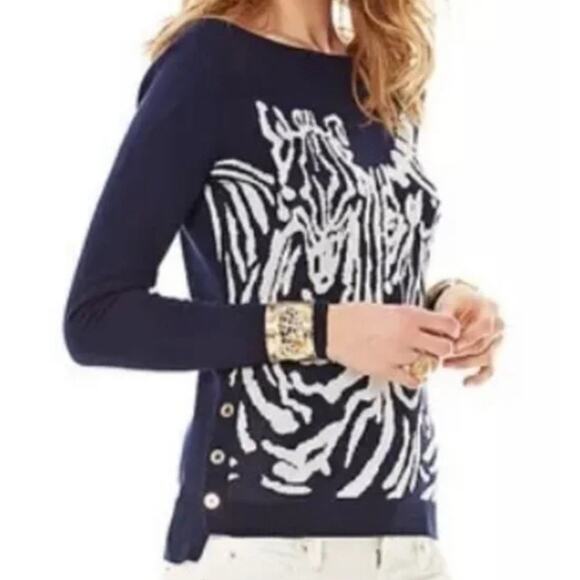 Lilly Pulitzer Nila Zebra Sweater - Picture 2 of 12